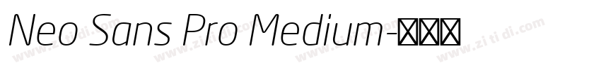 Neo Sans Pro Medium字体转换